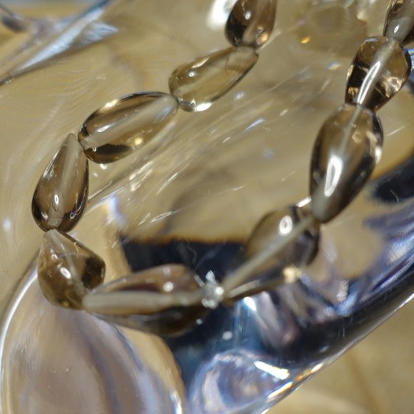 (NWT) Smoky Quartz Teardrop Beaded Bracelet - Picture 4 of 6